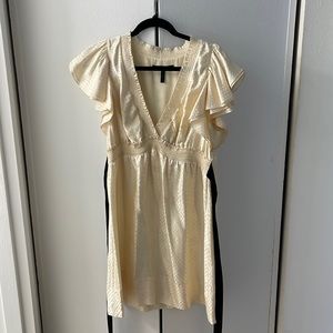 Cream silk BCBG dress